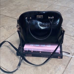 Kate Spade Carli Bixby Place Black Patent Satchel